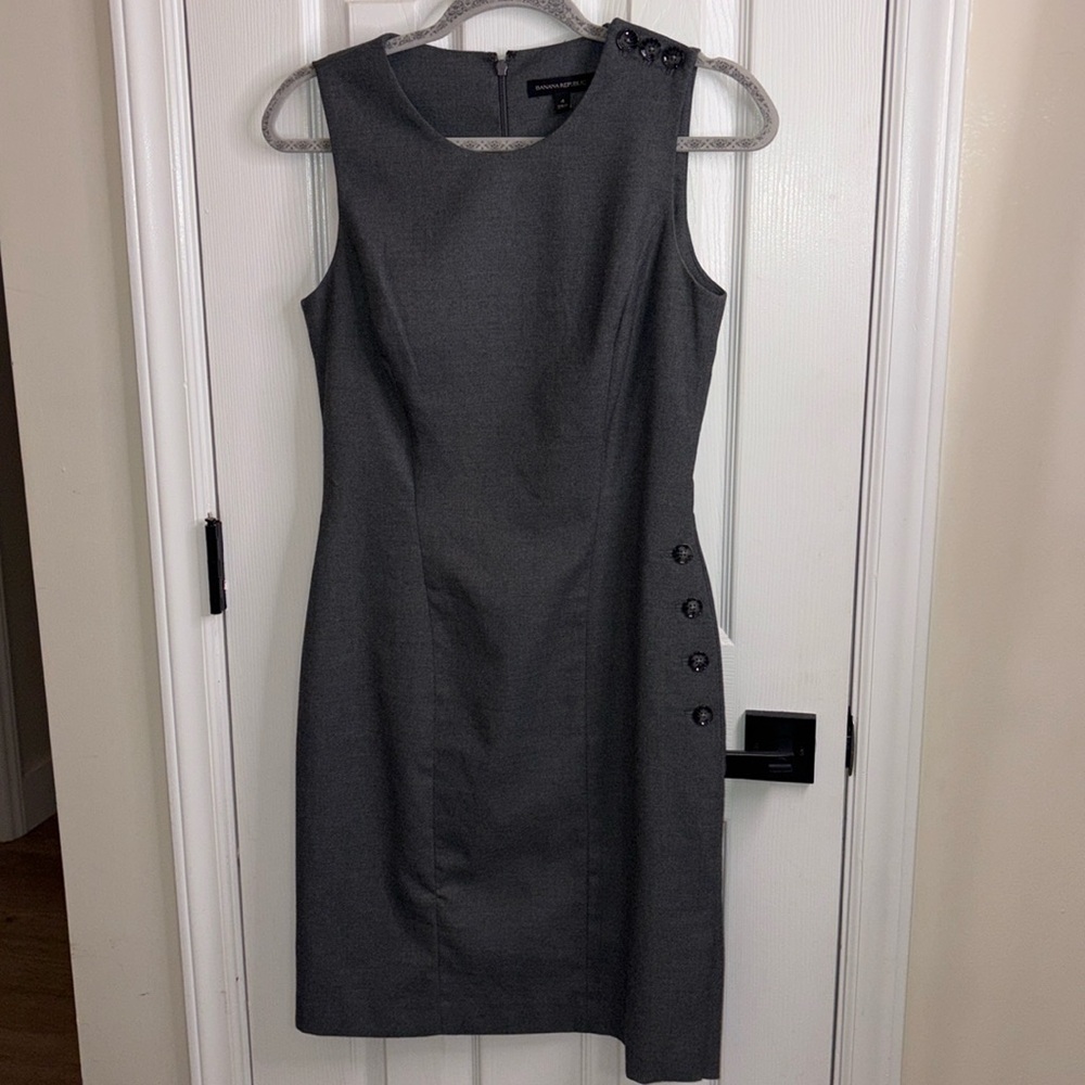 Banana Republic Gray Dress Sz 4